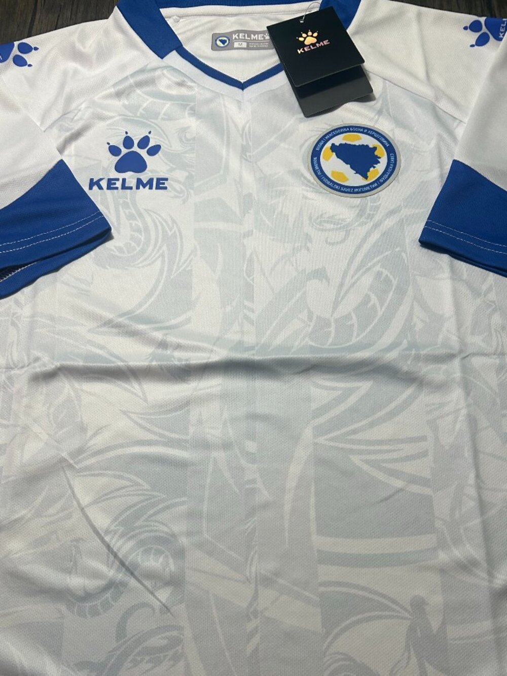BOSNIA & HERZEGOVINA National Soccer Team JERSEY Men's Sz M,L,XL,2X NWT by Kelme